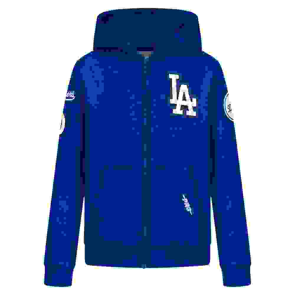 Pro Standard MLB Los Angeles Dodgers Classic Big Boys' Blue Fleece Full-Zip Jacket